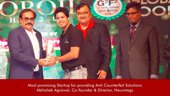NeuroTags recognized as the most promising startup for providing Anti-Counterfeit Solution, COBRA 2019