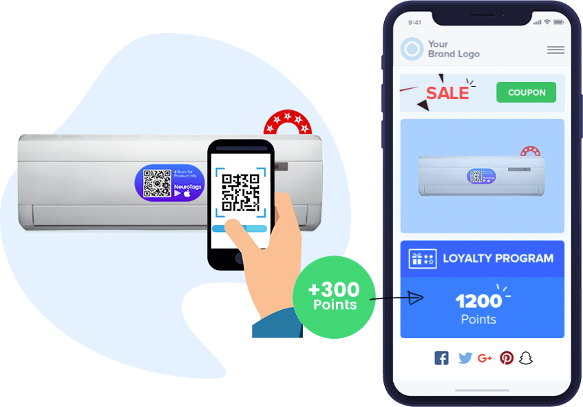earn loyalty points by tag scan