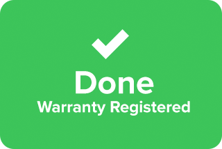Warranty registered